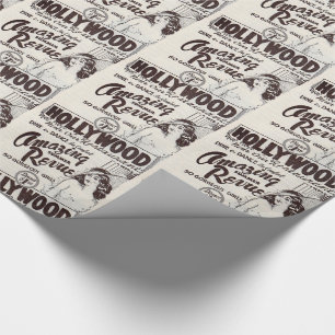 Papier Cadeau annonce de restaurant de cabaret de Hollywood des
