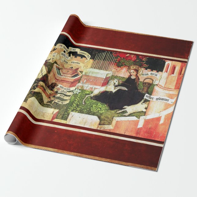 PAPIER CADEAU ANNONCE EN TANT QUE CHASSE MYSTIQUE D'UNICORN (Déroulé)