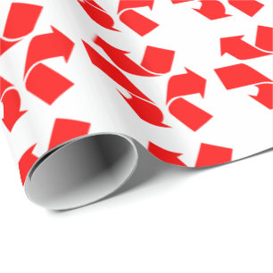 Papier Cadeau Annuler le recyclage du symbole