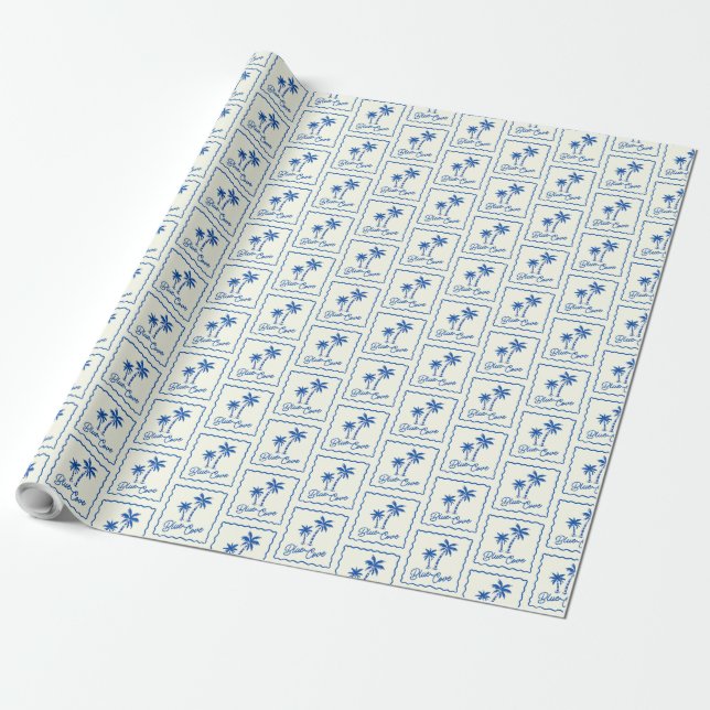 Papier Cadeau Anse Bleue (Déroulé)