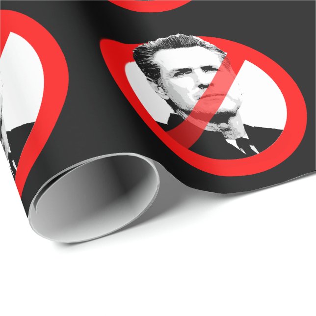 PAPIER CADEAU ANTI NEWSOM (Coin rond)