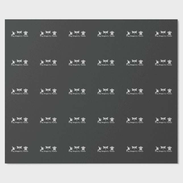 Papier Cadeau Anti-Trump FDT Anti-Maga Frog Turtle (Plat)