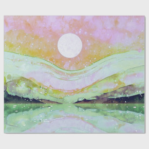 Papier Cadeau *~* AP67 Pastel Peinture d'Art Abstrait Nature