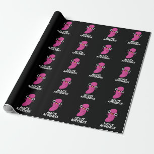 Papier Cadeau Appendice Aigu Funky Body Parts Pun Dark BG
