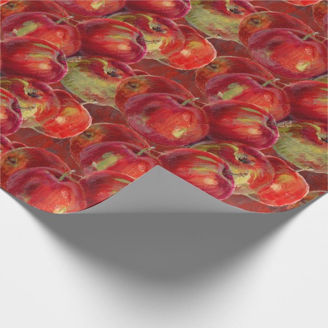 Papier Cadeau Apple rouge moissonnent (Coin)