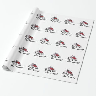 Papier Cadeau Apportez sur la neige