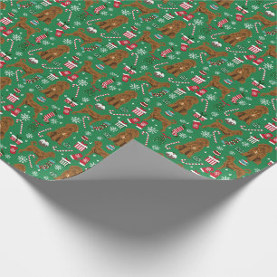 Papier Cadeau Apricot de Noël de Labradoodle