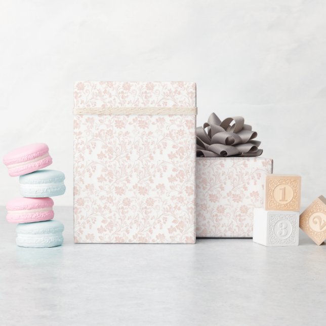 Papier Cadeau apricot doux couleur tendance (Baby Shower)