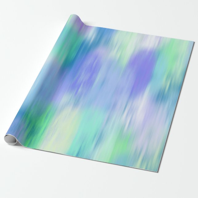 Papier Cadeau Aqua Turquoise violet moderne Abstrait (Déroulé)