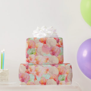 Papier Cadeau Aquarelle Abstraite Crème glacée Scoops Cool Paste