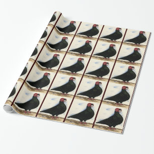 Papier Cadeau Aquarelle Barb Pigeon