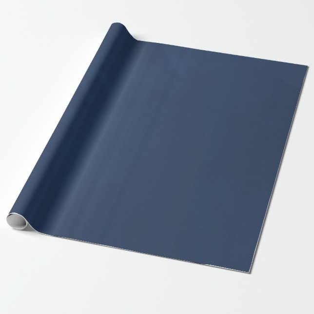 Papier Cadeau Aquarelle bleu marine (Déroulé)