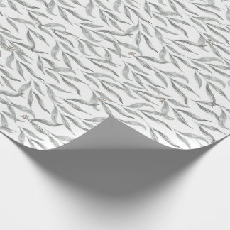 Papier Cadeau Aquarelle botanique Feuille Eucalyptus australien