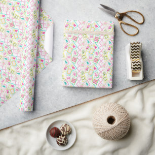 Papier Cadeau Aquarelle Bright Mahjong Tiles Bamboo
