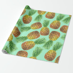 Papier Cadeau Aquarelle d'ananas 2