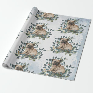 Papier Cadeau Aquarelle de chiot