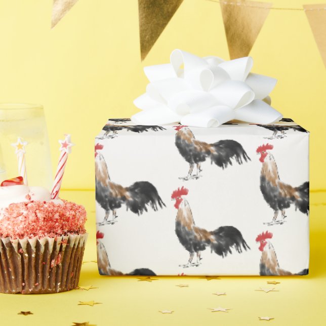 Papier Cadeau Aquarelle de ferme (Fête d'anniversaire)
