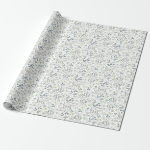 Papier Cadeau Aquarelle douce Verdure botanique Eucalyptus