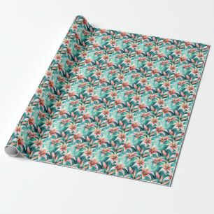 Papier Cadeau Aquarelle Lily Flower Enveloppe cadeau