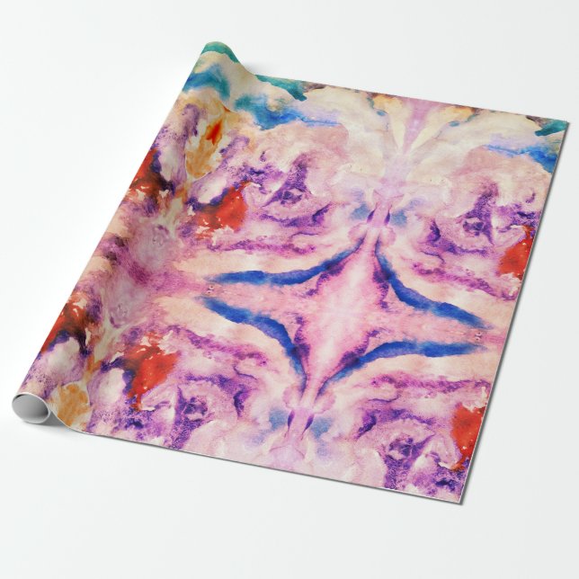 Papier Cadeau Aquarelle magique (Déroulé)