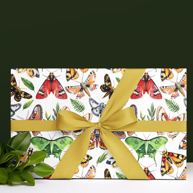 Papier Cadeau Aquarelle Moth (Créateur téléchargé)