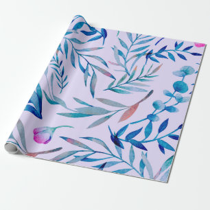 Papier Cadeau Aquarelle motif sans couture. Ornement botanique.