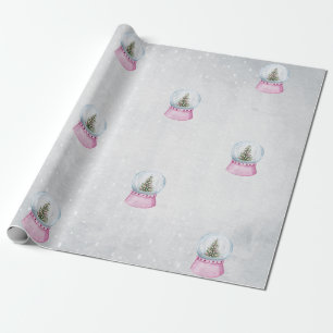 Papier Cadeau Aquarelle Pine Tree, Globe
