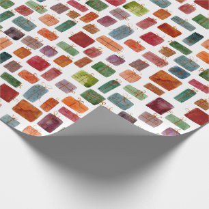 Papier Cadeau Aquarelle présente une illustration