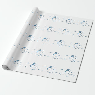Papier Cadeau Aquarelle requin