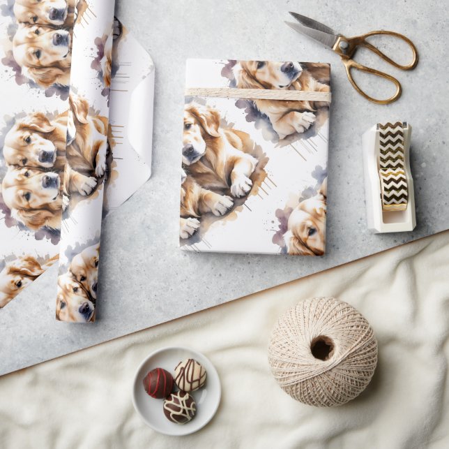 Papier Cadeau Aquarelle Style Penguin Oiseau sauvage Art (Artisanat)