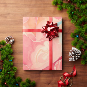 Papier Cadeau Aquarelle Taffy Coloré Motif personnalisé