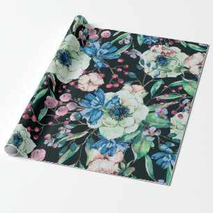 Papier Cadeau Aquarelle vintage décorative couche naturelle tran