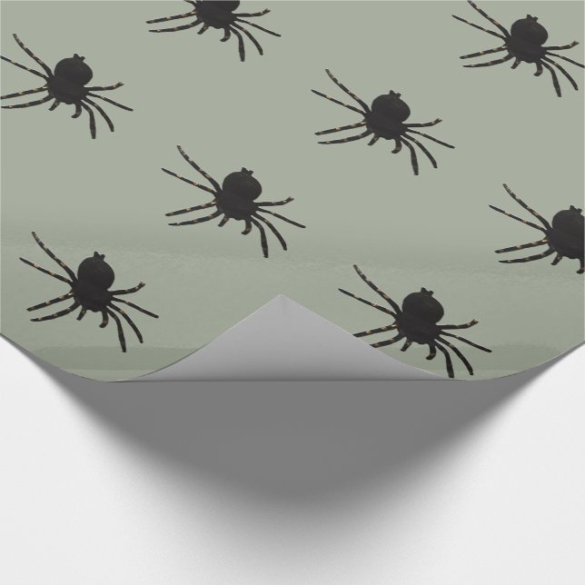 Papier Cadeau Araignée noire (Coin)