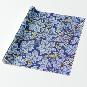 Papier Cadeau Arbre à framboise, William Morris Papier d'envelop