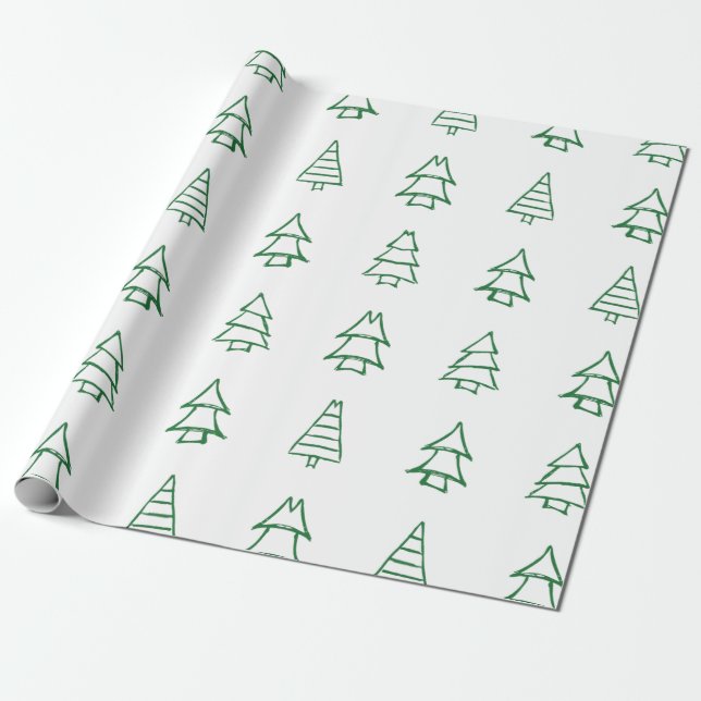 Papier Cadeau Arbre de Noël (Déroulé)