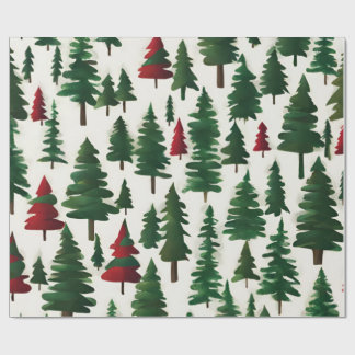 Papier Cadeau Arbre de Noël
