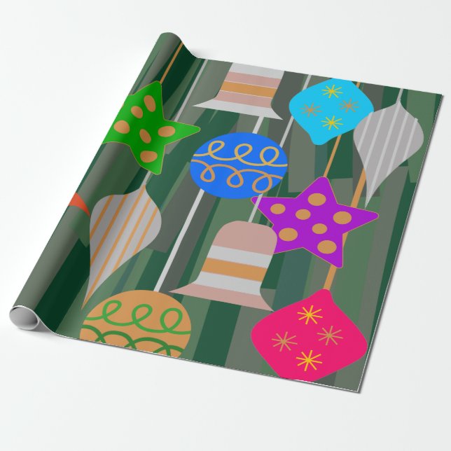 Papier Cadeau Arbre de Noël (Déroulé)