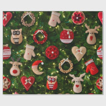 Arbre de Noël avec des jouets en feutre