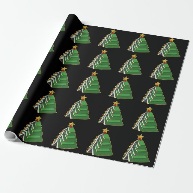 Papier Cadeau Arbre de Noël de la réservation IV (Déroulé)