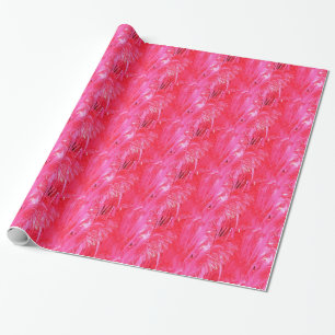 Papier Cadeau Arbre de Noël rose brillant