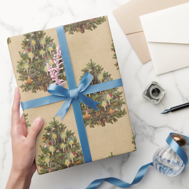 Papier Cadeau Arbre de Noël Vintage (Cadeaux)