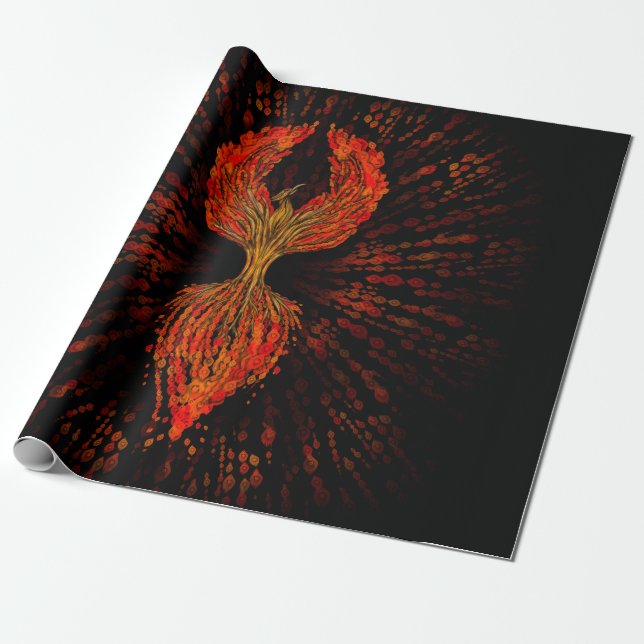 Papier Cadeau Arbre de vie de Phoenix (Déroulé)