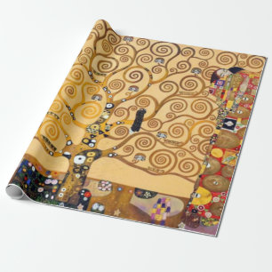 Papier Cadeau Arbre de vie Gustav Klimt