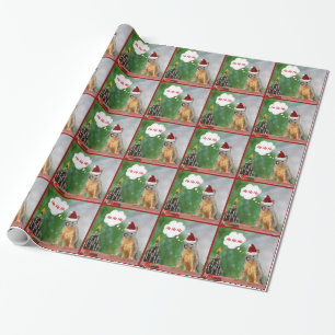 Papier Cadeau Arbre d'écureuil de Noël et de Noël