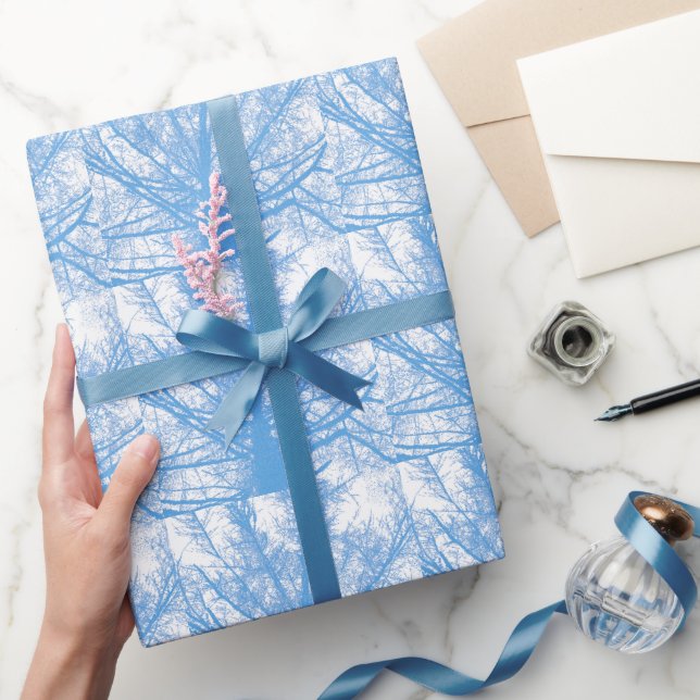 PAPIER CADEAU ARBRE D'HIVER (Cadeaux)