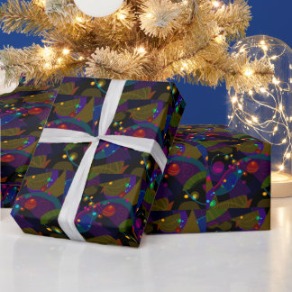 Papier Cadeau Arbre étoilé