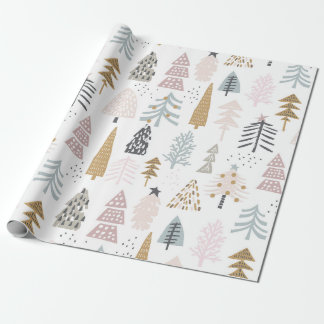 Papier Cadeau Arbres de vacances