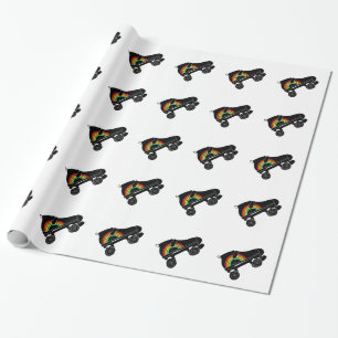 Papier Cadeau arc-en-ciel de quad