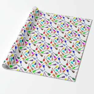 Papier Cadeau Arc-en-ciel d'ukulélé