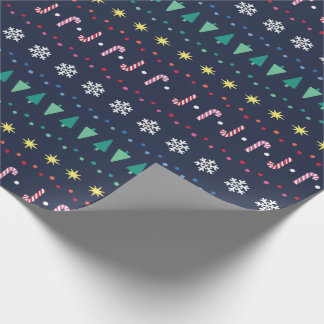 Papier Cadeau Arc-en-ciel Fair Isle par Primary.com